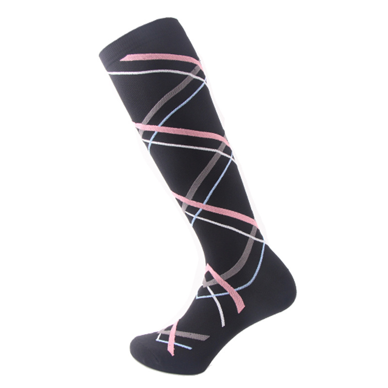 Volleyball Baseball Compression Socks Striped Pressure Socks Outdoor Sports Socks Leggings Compression Stockings